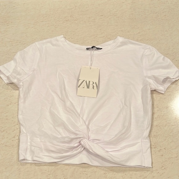 White Zara cropped shirt - Picture 1 of 3